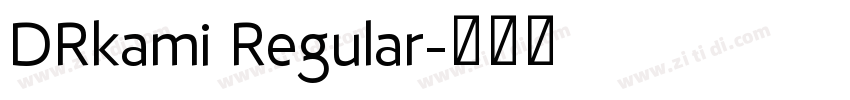 DRkami Regular字体转换